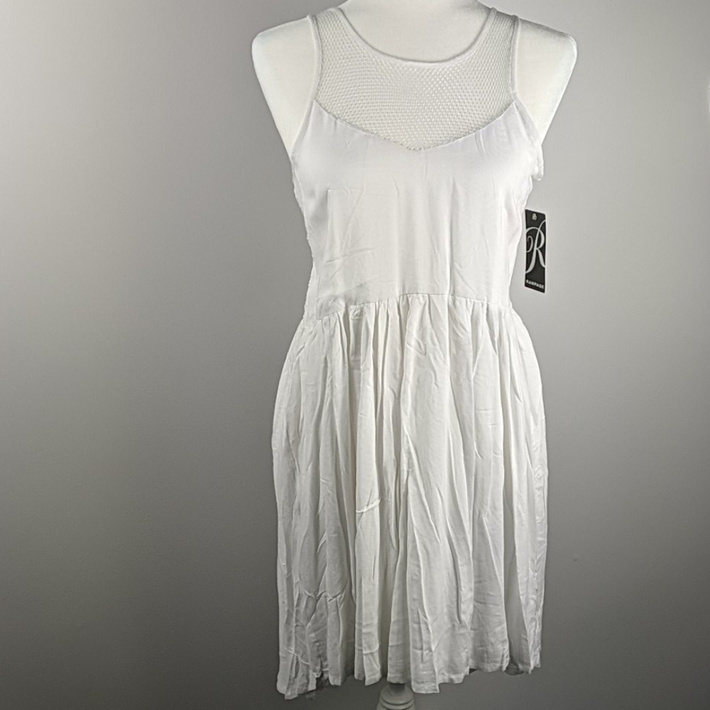 🔥🔥🔥Rampage white dress with netting
